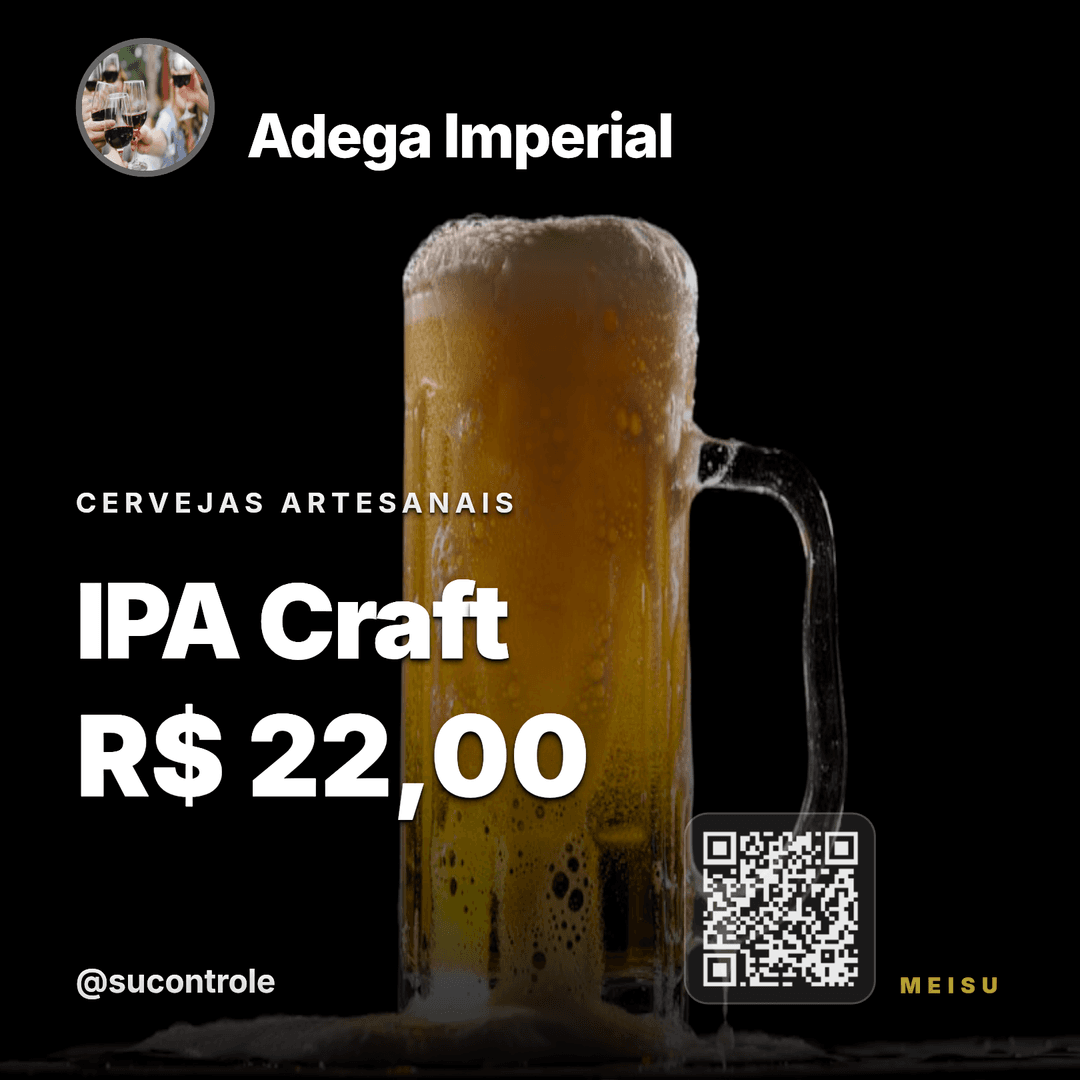 Arte Bebidas - Estilo Vibrante gerada pelo MEISU